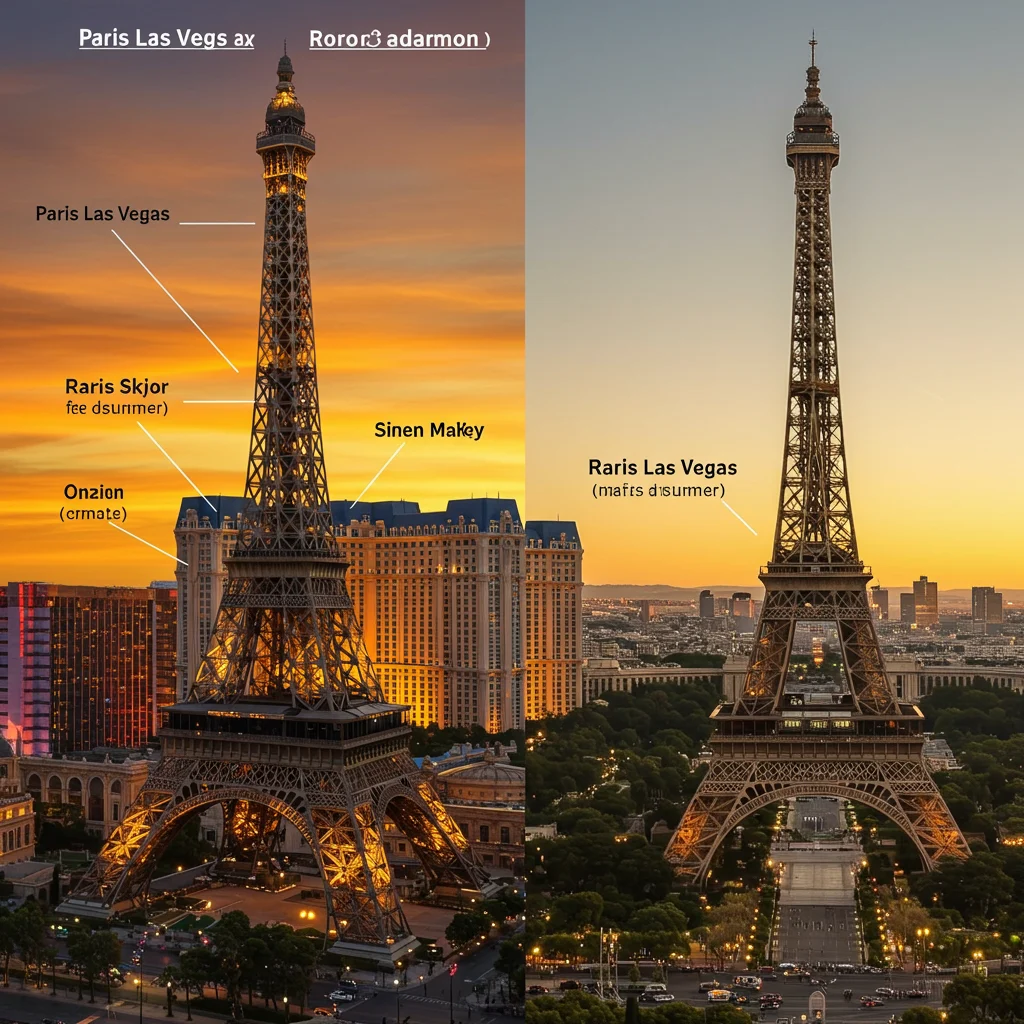 How Does the Paris Las Vegas Eiffel Tower Compare to the Original in Paris?