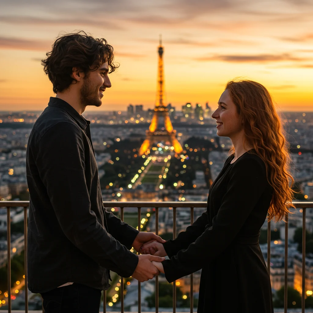Is the Eiffel Tower Viewing Deck Romantic for Couples?