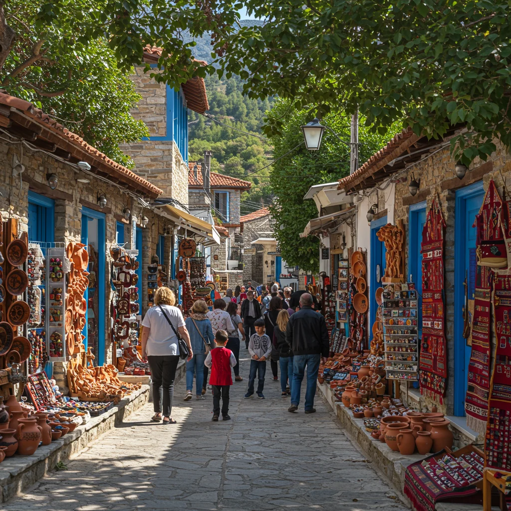 Shopping for Souvenirs in Troodos Villages