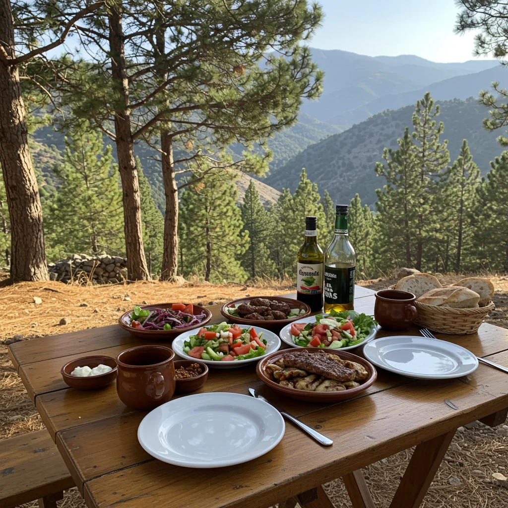 Traditional Cypriot Cuisine in the Mountains