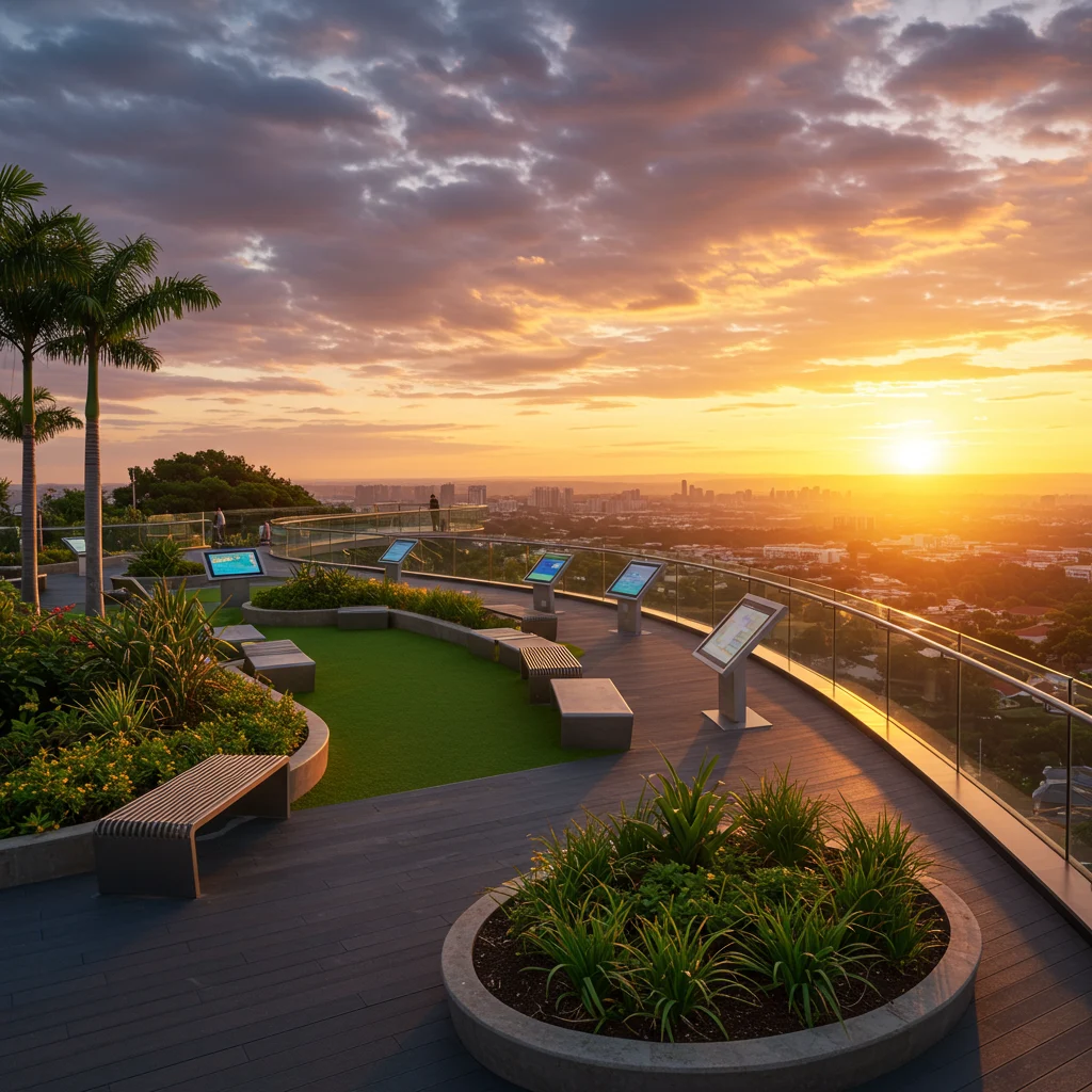 What Amenities Are Available at the Viewing Deck?