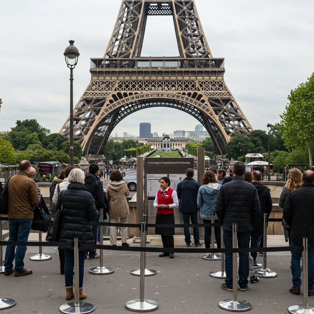 What Is the Eiffel Tower Viewing Deck Admission Process?