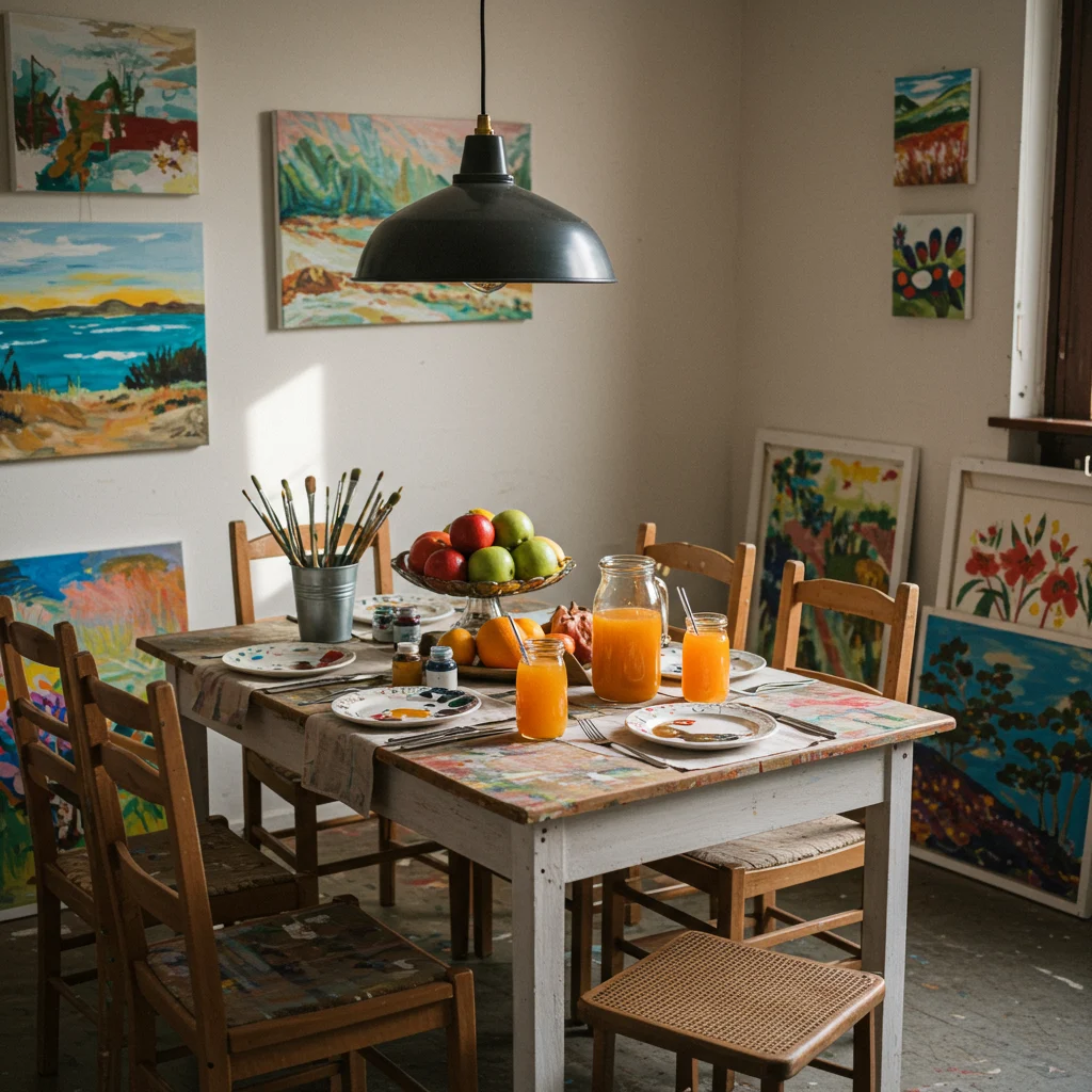 Dining and Refreshments at the Studio