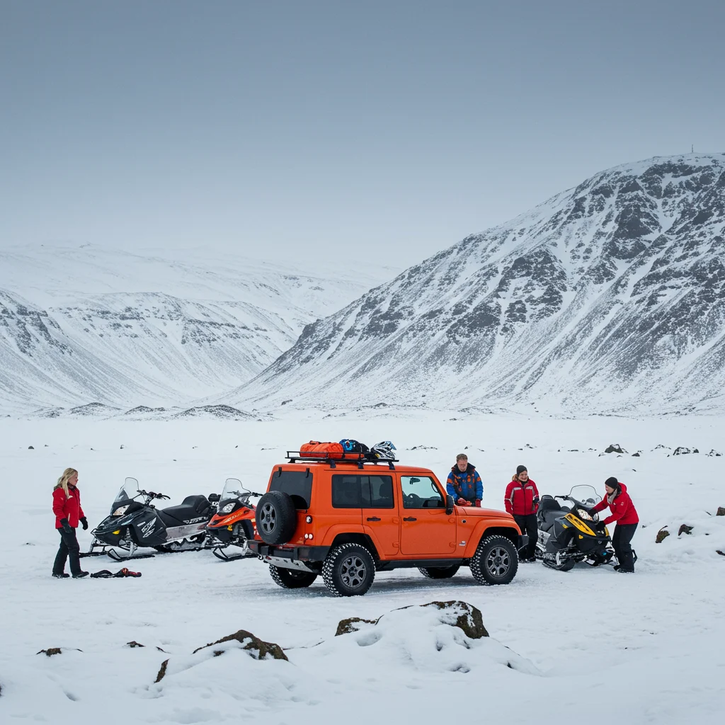 How to Book Your Golden Circle Super Jeep and Snowmobiling Tour