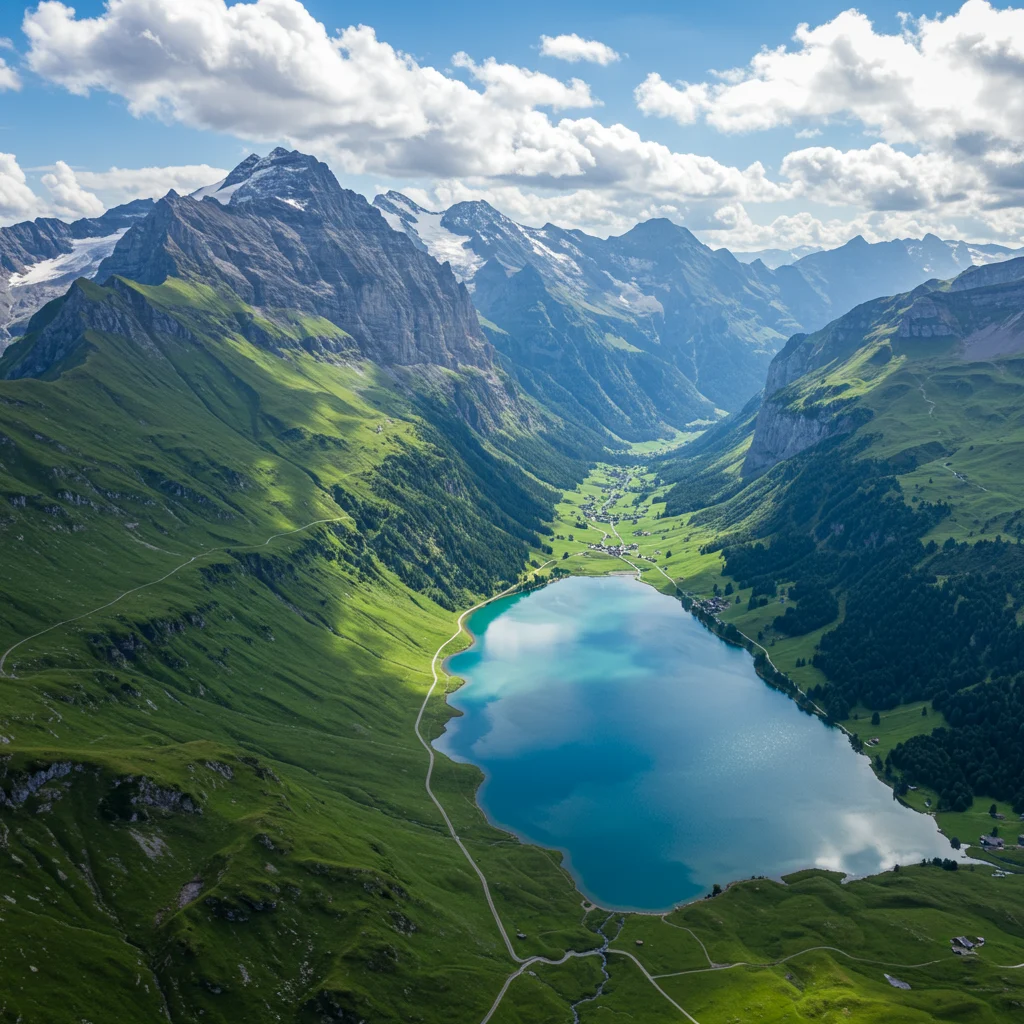 Overview of the Swiss Alps &amp; Bernese Oberland