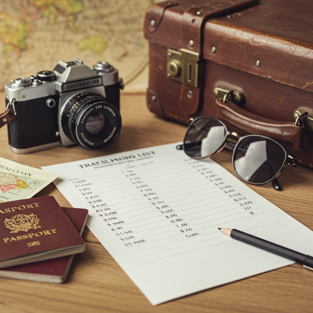 Sample Packing List for Your Trip