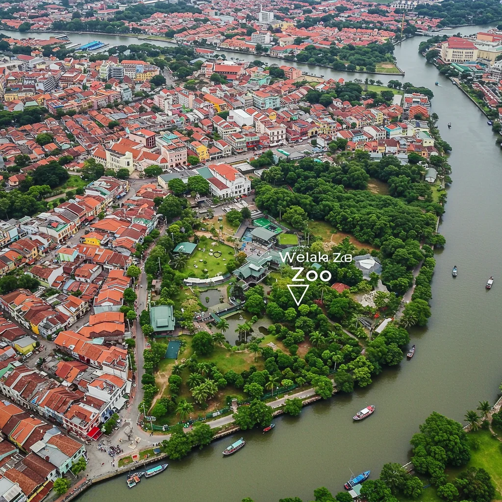 Where is Melaka Zoo Located?