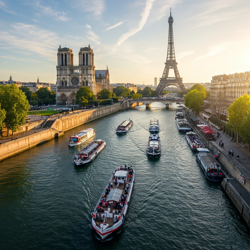 The Cruise Route: Sights and Stops Along the Seine