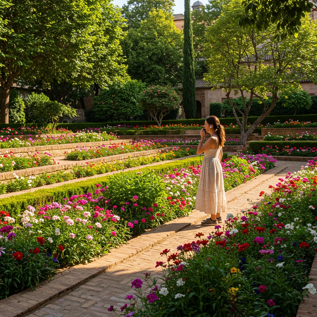 Visiting the Generalife Gardens with the Audio Guide