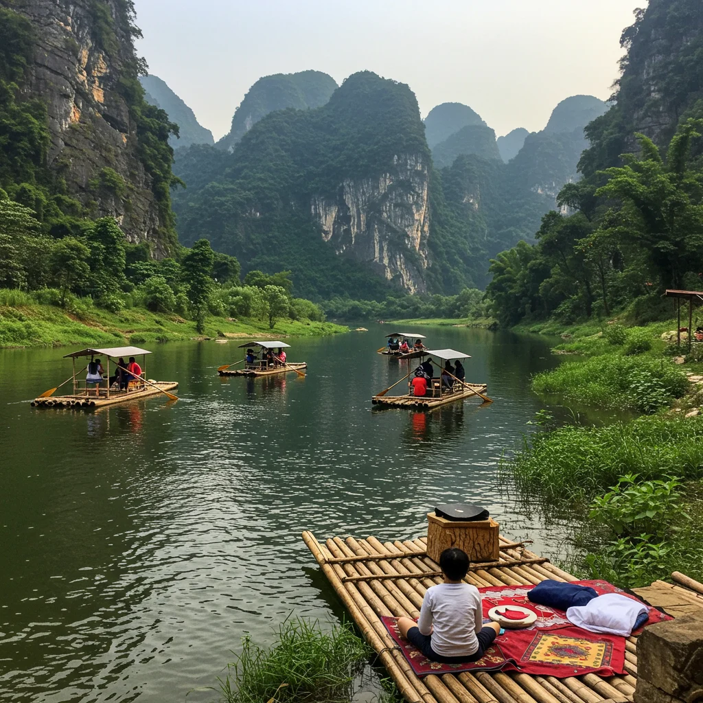 A Step-by-Step Guide to the Bamboo Rafting and Limestone Foot Massage Combo