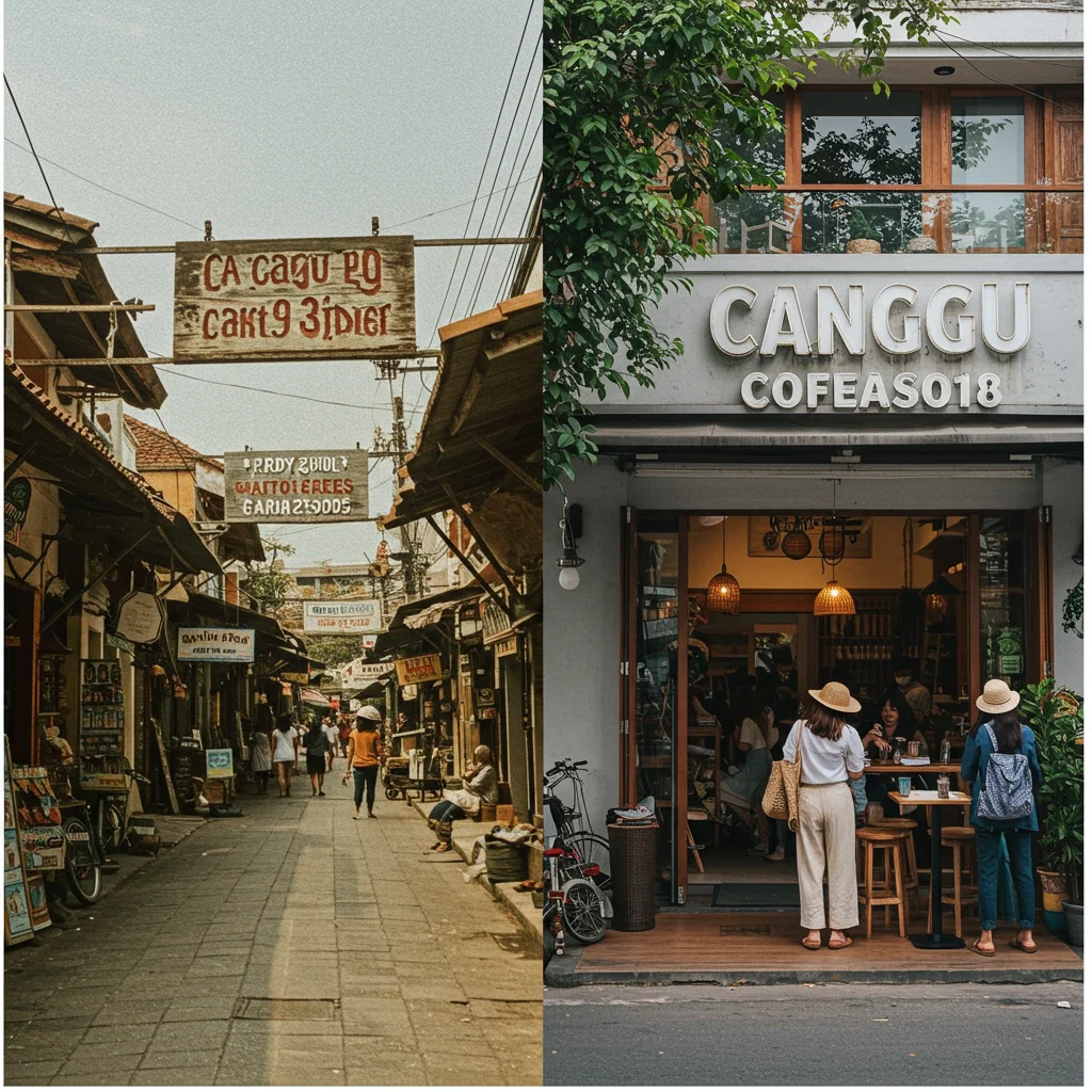 How Has Canggu Main Street Evolved Over Time?