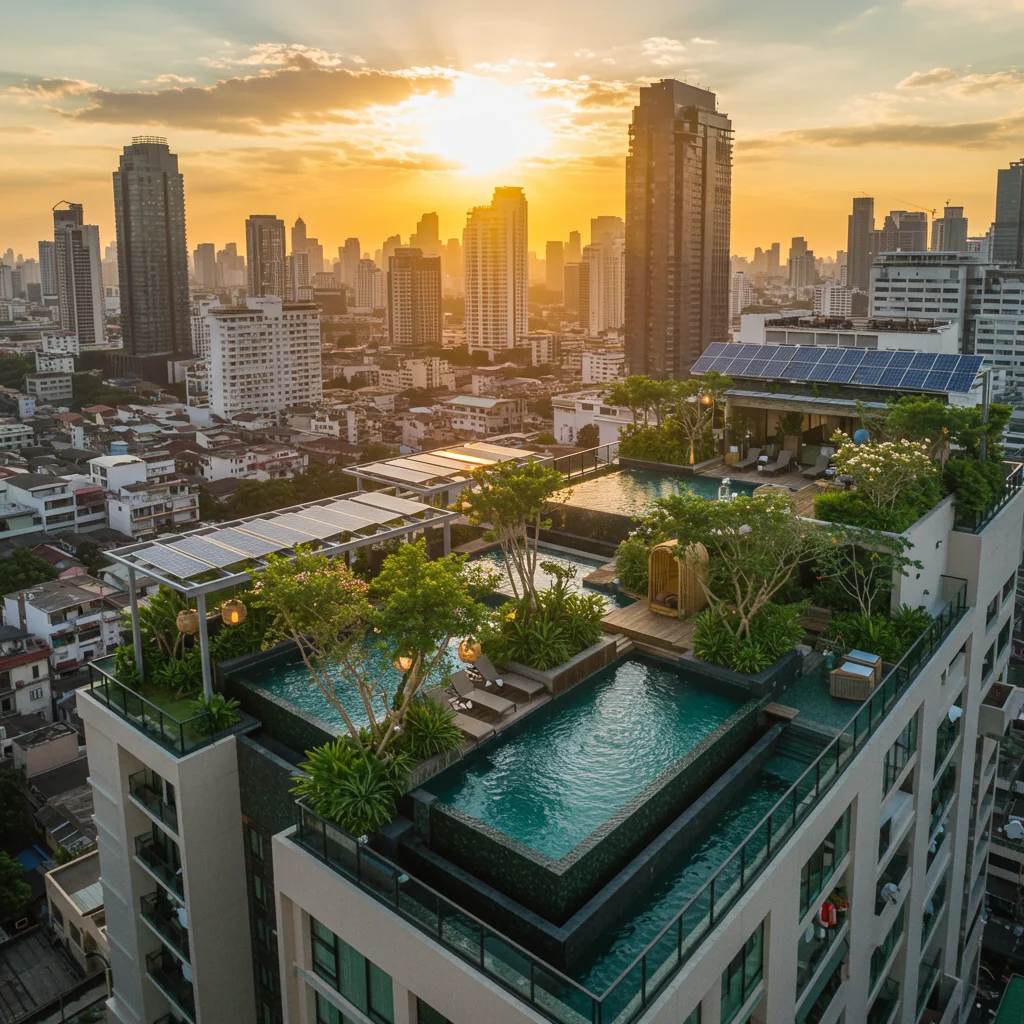 Eco-Friendly Rooftop Pools in Bangkok