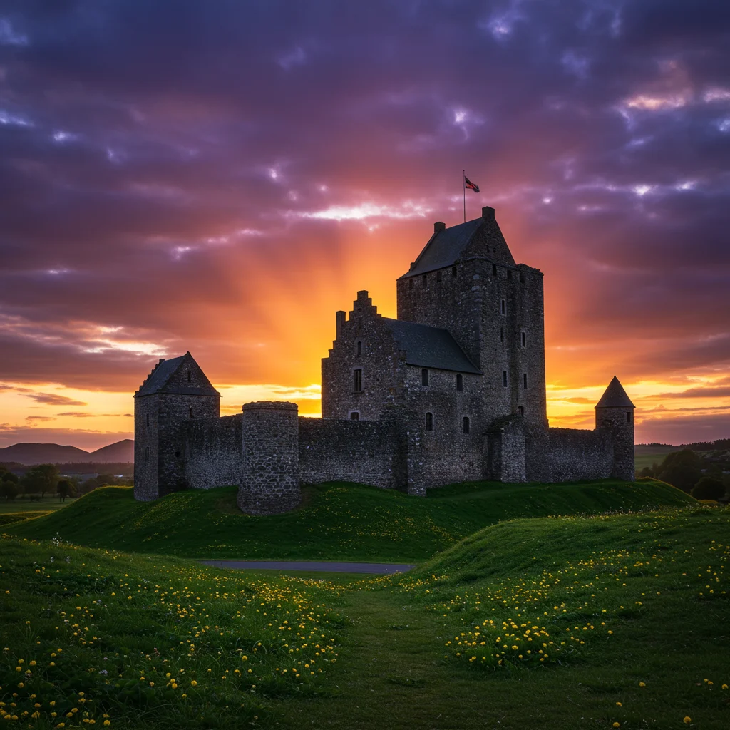 Exploring the Lëkurësi Castle at Sunset