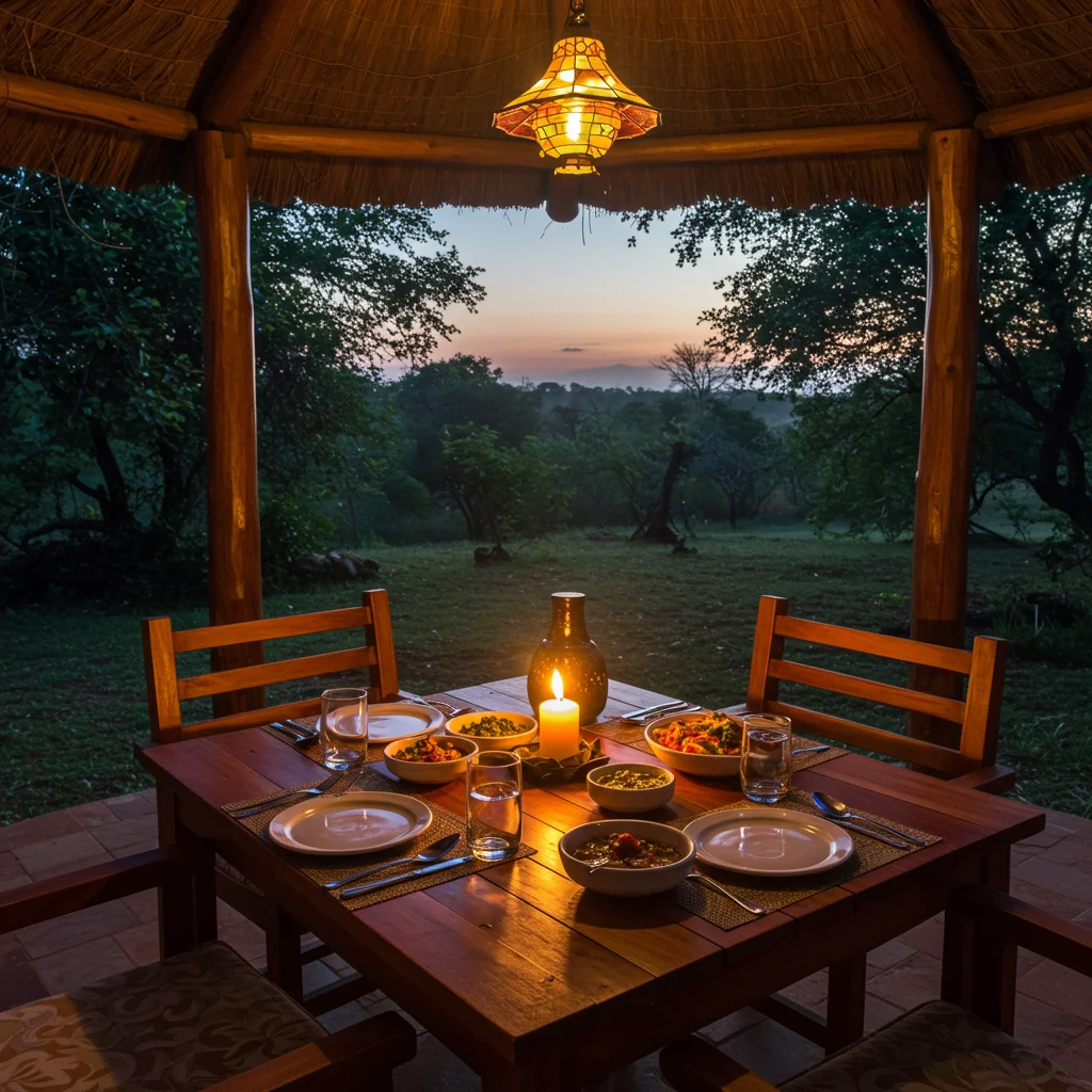 Food and Dining Experience at Meher Retreat