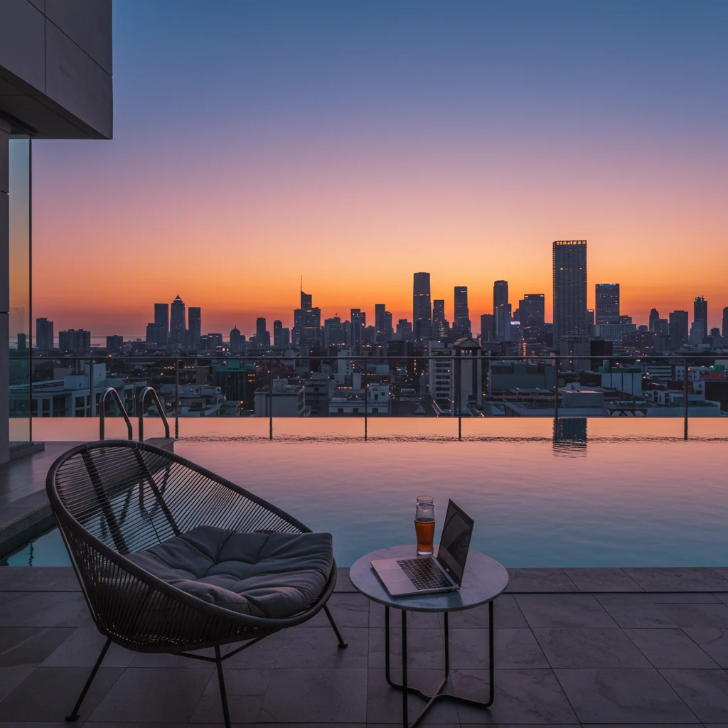 Rooftop Pools for Solo Travelers and Digital Nomads
