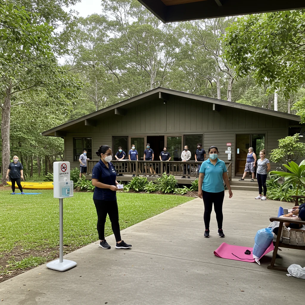 Safety and Hygiene Standards at Meher Retreat