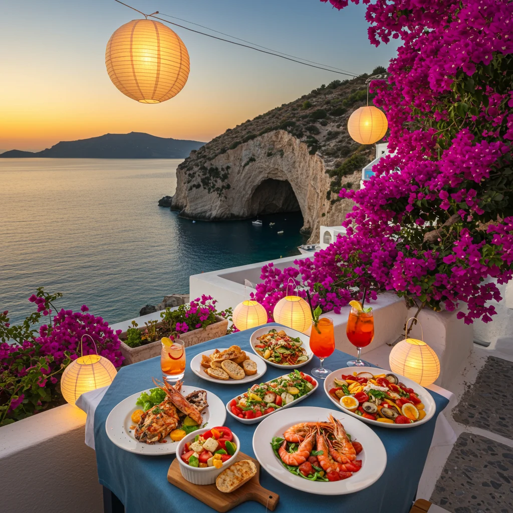 Dining and Refreshments Near the Blue Cave