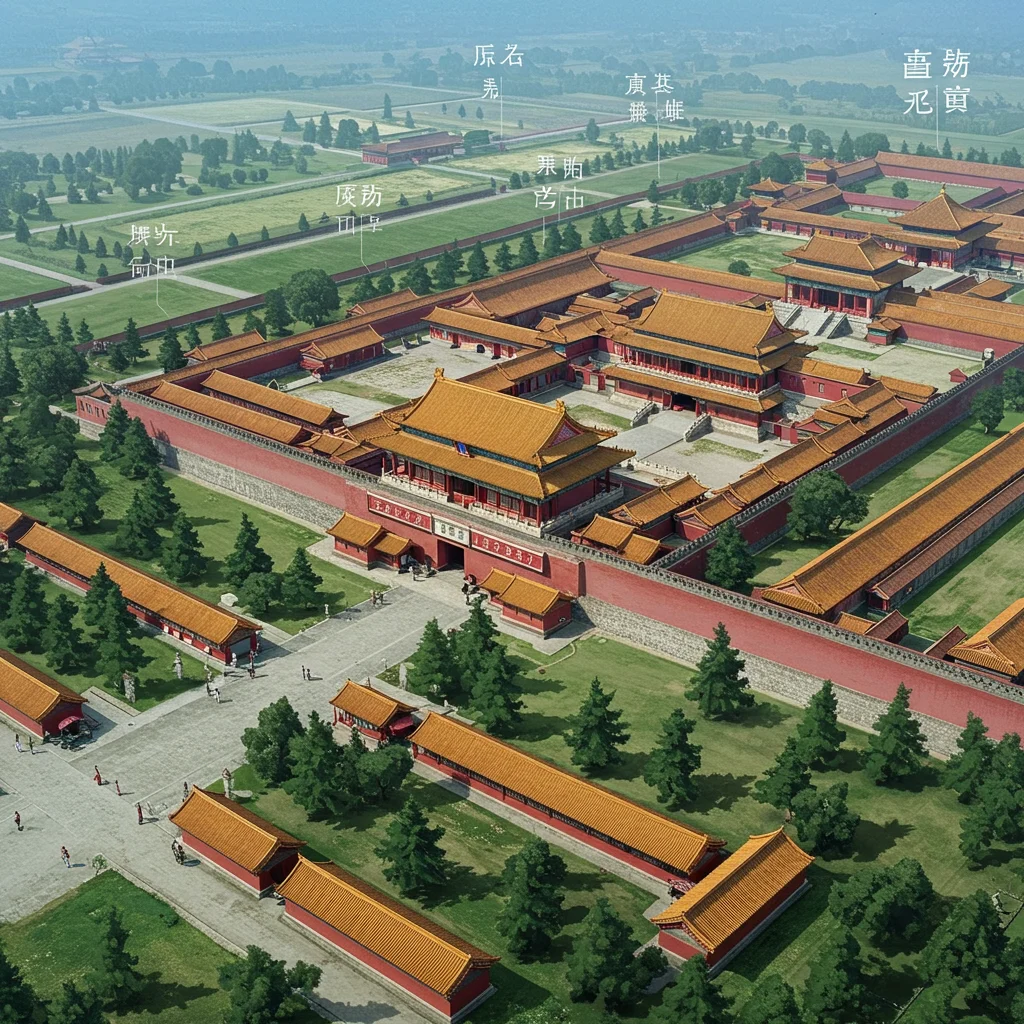 Forbidden City Layout &amp; Map Overview