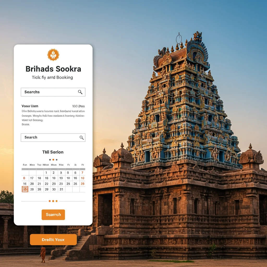 Online Ticket Booking for Brihadisvara Temple