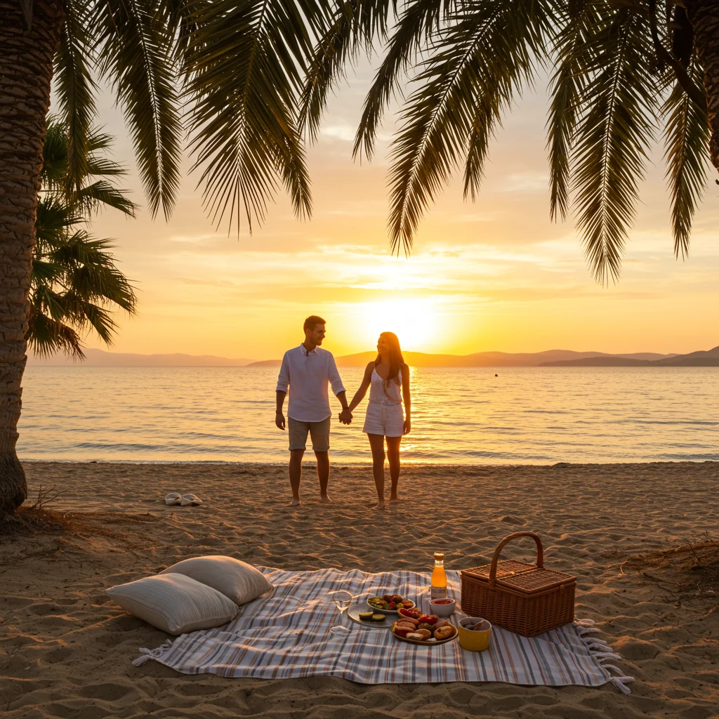 Romantic Getaways: Couples at Tsambika Beach