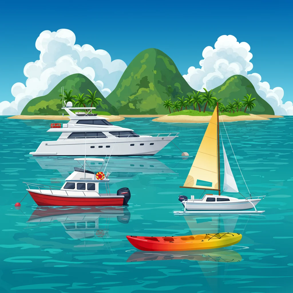 Types of Boats for the 4 Island Tour